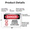 Signmission Oxygen Storage No Smoking No Open Flames Danger Sign, Aluminum, 10in W x 7in L, 2PK OS-2PACK-DS-A-710-L-1854 - alternate 9